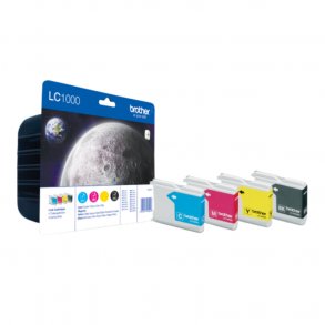 Brother ink cartridges LC 1000 - LC1000VALBPDR, 4 pcs. multipack 39,45 ml, original