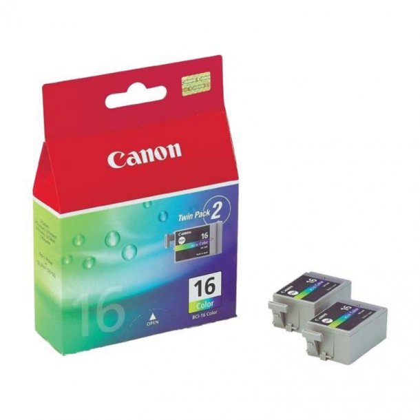 Canon BCI-16C combo pack 2 stk blkpatron - 9818A002 Original - Farvet 15 ml