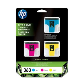 HP 363 combo pack 3 stk - C/M/Y 24 ml - Original blkpatron CB333EE