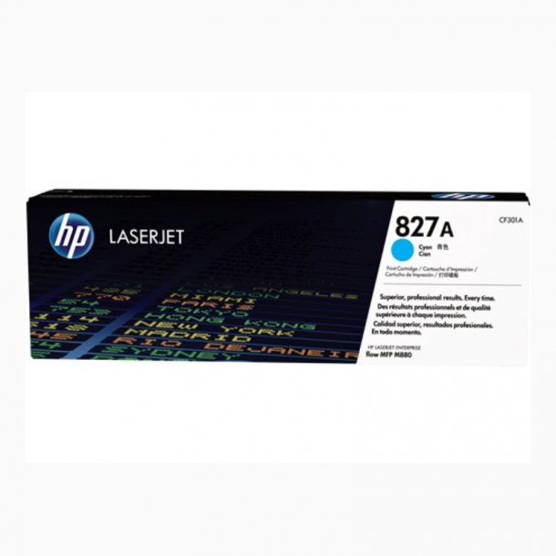 HP 827A C Toner - CF301A Original - Cyan 32000 sider