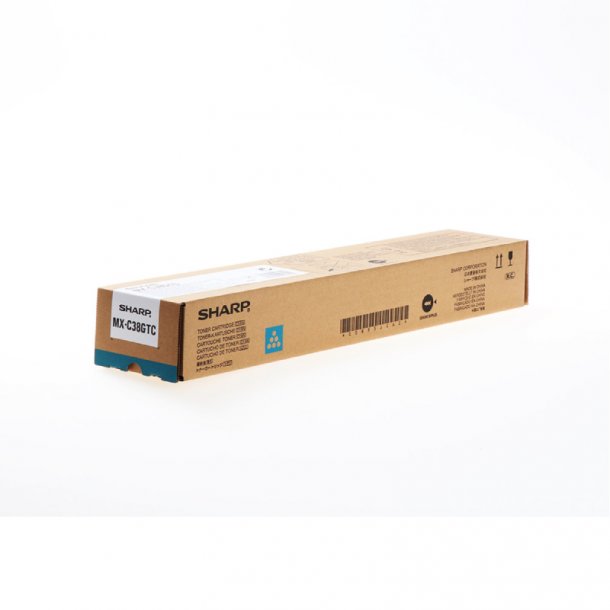 Sharp MX-C38GTC C Toner - Original - Cyan 10000 sider