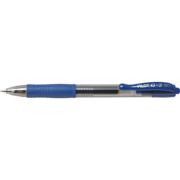 Pilot Gelpen m/klik G-2 0,7 bl - 12 stk