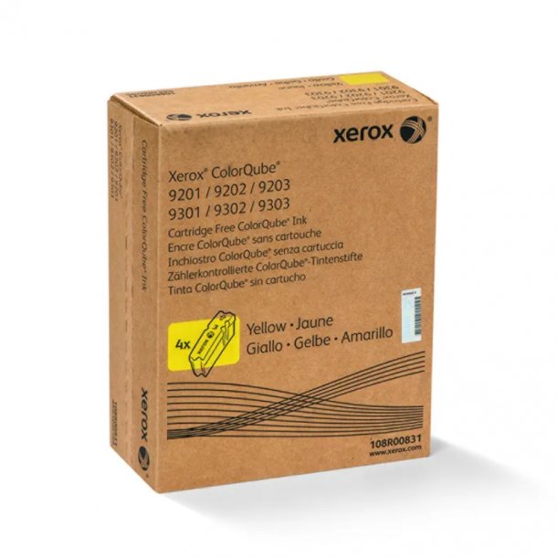 Xerox ColourQube 9201 Y Combo Pack 4 pcs Ink cartridge  - 108R00831 Original - Yellow 740 ml