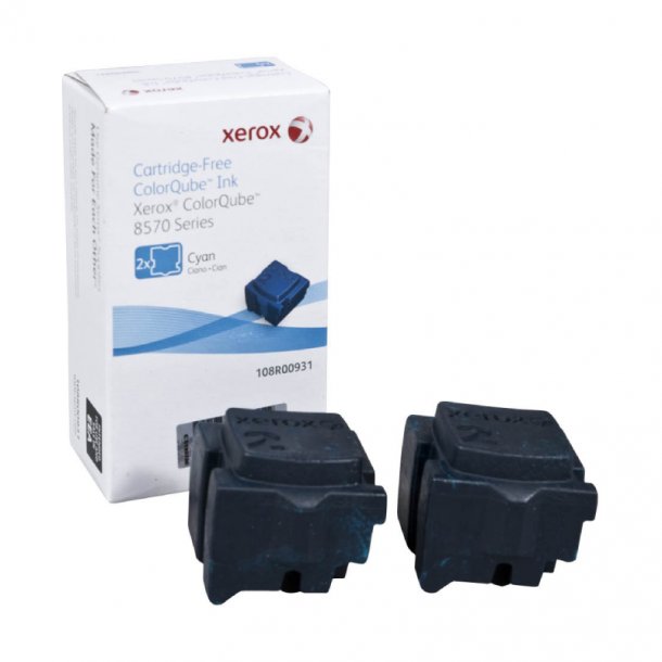 Xerox ColourQube 8570 C Combo Pack 2 pcs Ink cartridge  - 108R00931 Original - Cyan 176 ml