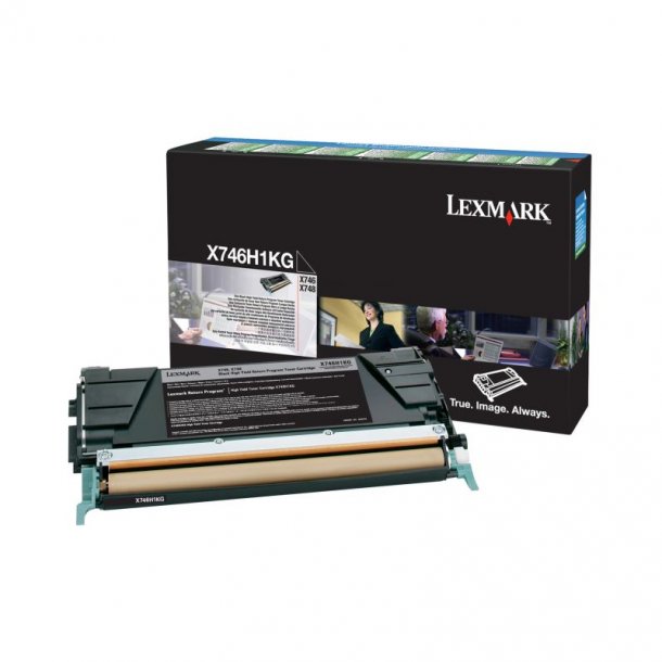 Lexmark X 746/748 BK prebate Original Toner (12000 sidor)