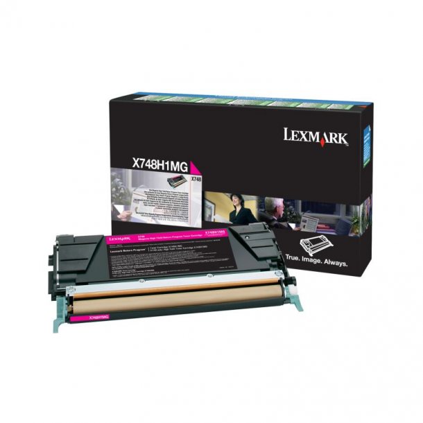 Lexmark X 748 M prebate Toner - X748H1MG Original - Magenta 10000 pages