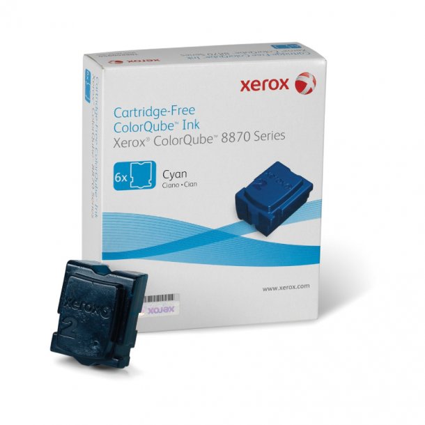 Xerox ColourQube 8880 C Combo Pack 6 pcs Ink cartridge  - 108R00958 Original - Cyan 346 ml