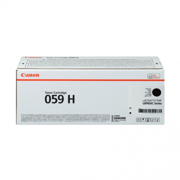 Canon 059 H BK Toner - 3627C001 Original - Black 15500 pages