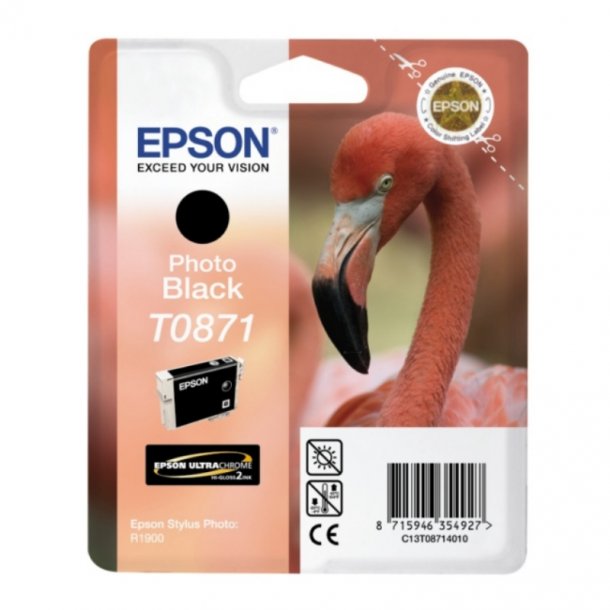 Epson T0871 PBK Original bl&auml;ckpatron (11,4 ml)