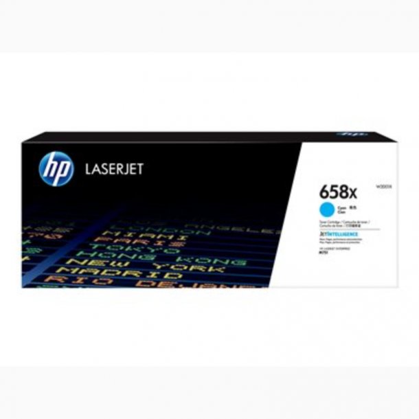 HP 658X C Toner - W2001X Original - Cyan 28000 sider