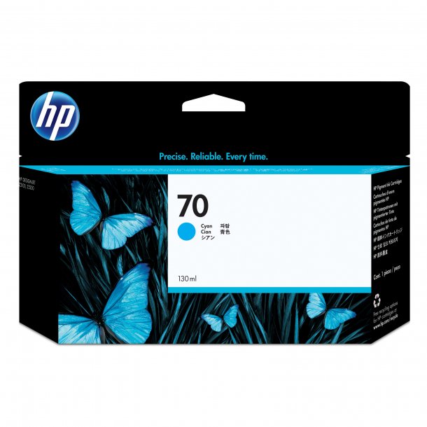 HP 70 C blkpatron - C9452A Original - Cyan 130 ml