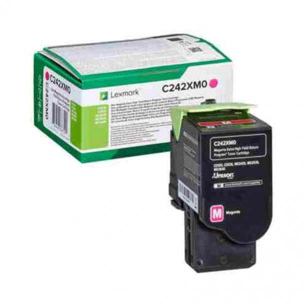 Lexmark MC 2425 M Extra High Yield Return Program Toner - C242XM0 Original - Magenta 3500 pages