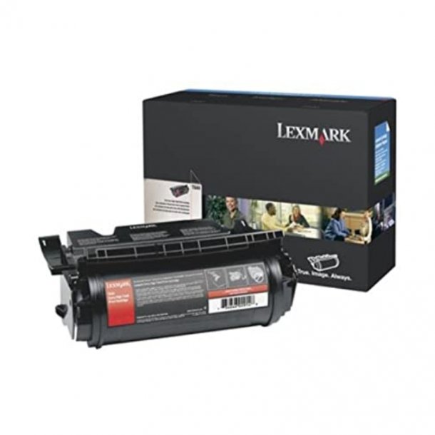 Lexmark toner T644 - 64440XW svart 32000 sidor, original