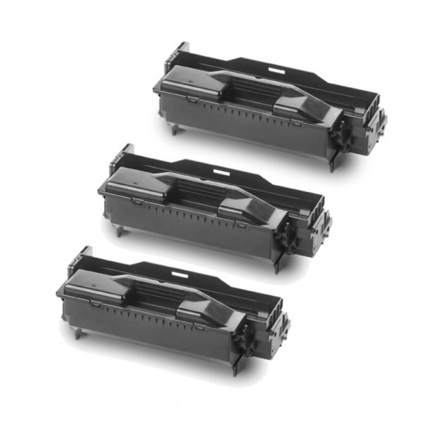 OKI B411 BK combo pack 3 stk Toner - Kompatibel - Sort 9000 sider