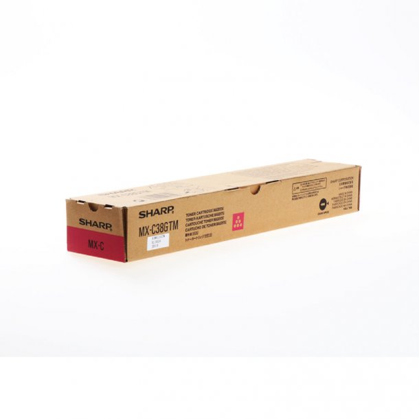 Sharp MX-C38GTM M Toner - Original - Magenta 10000 sider