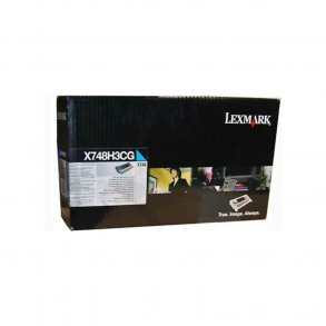 Lexmark toner X 748 - X748H3CG cyan 10000 sider, original