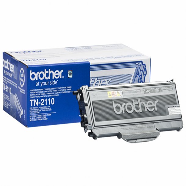 Brother TN2110 BK svart Lasertoner, Original