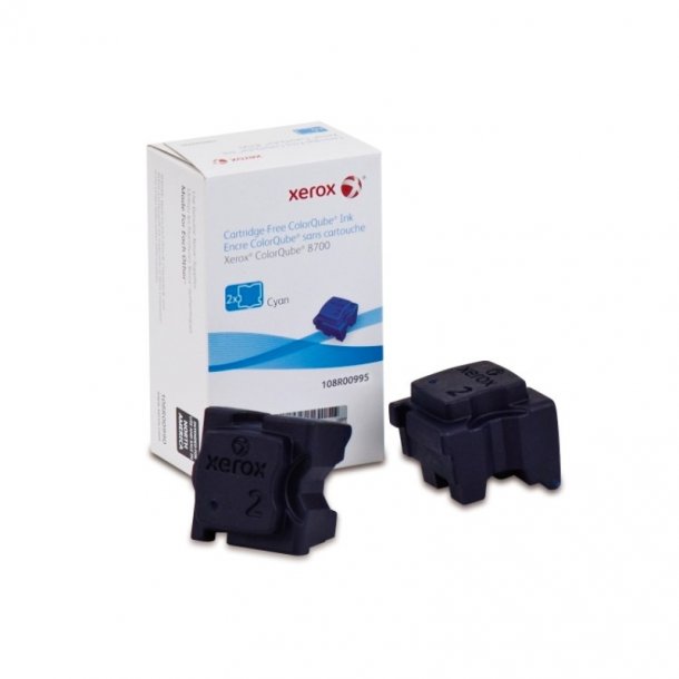 Xerox ColourQube 8700 solid C Combo Pack 2 pcs Ink cartridge  - 108R00995 Original - Cyan 168 ml