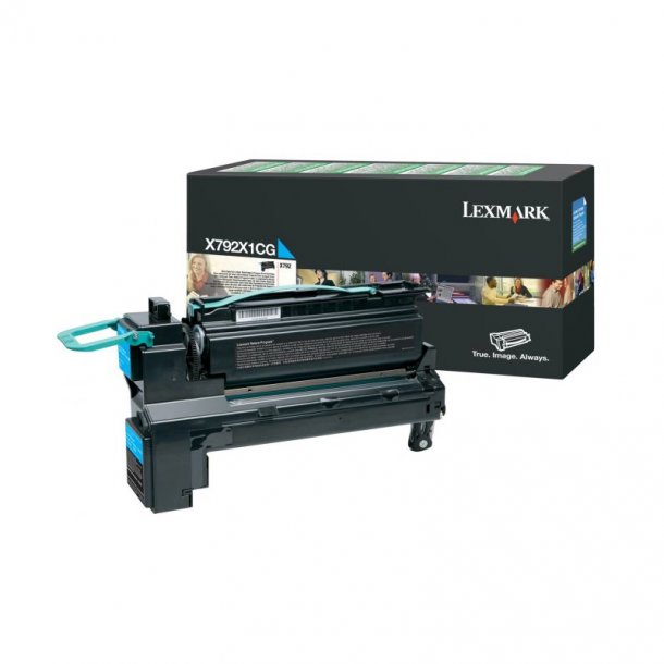 Lexmark X 792 C HC return Toner - X792X1CG Original - Cyan 20000 pages