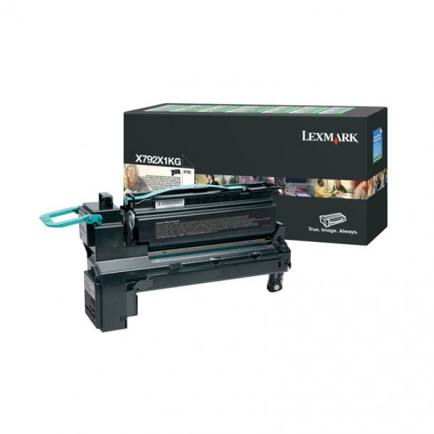 Lexmark toner X 792 - X792X1KG svart 20000 sider, original