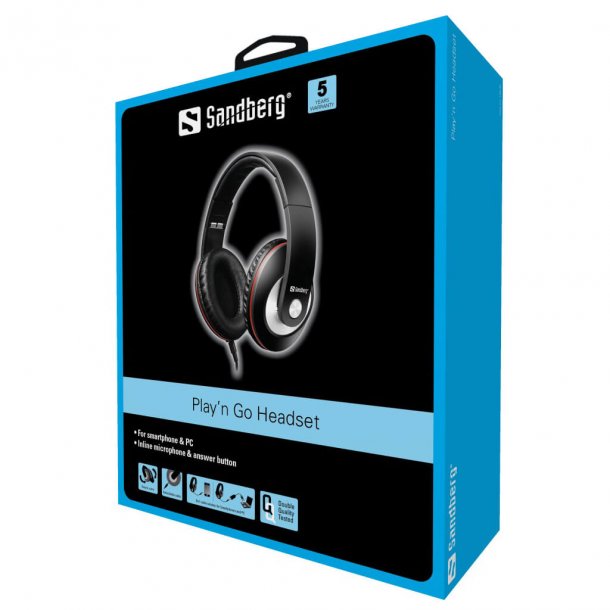 Sandberg Play'n Go Headphones, black