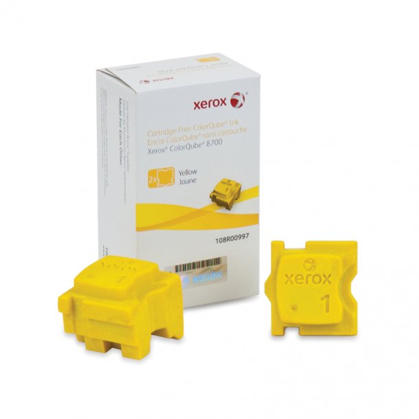 Xerox ColourQube 8700 solid Y Combo Pack 2 pcs Ink cartridge  - 108R00997 Original - Yellow 168 ml