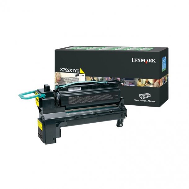 Lexmark X 792 Y HC return Toner - X792X1YG Original - Yellow 20000 pages