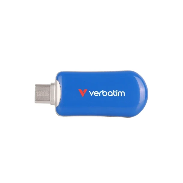 Verbatim Plectra USB-C Flash Drive Blue 128GB