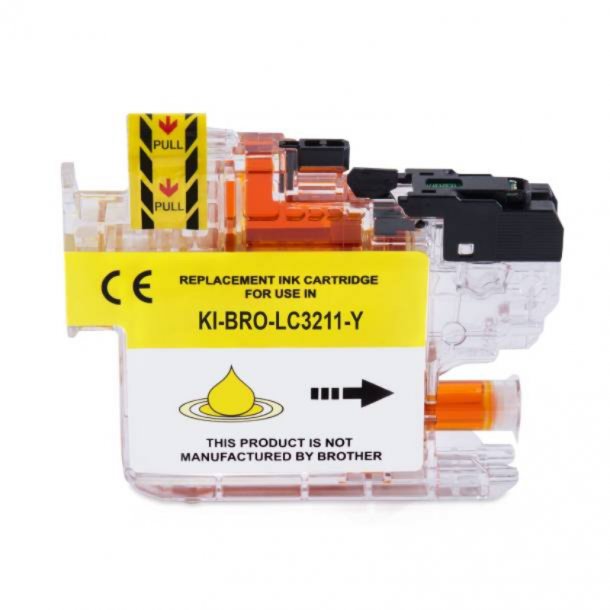 Brother LC 3211 Y Ink Cartridge - Compatible - Yellow 10 ml