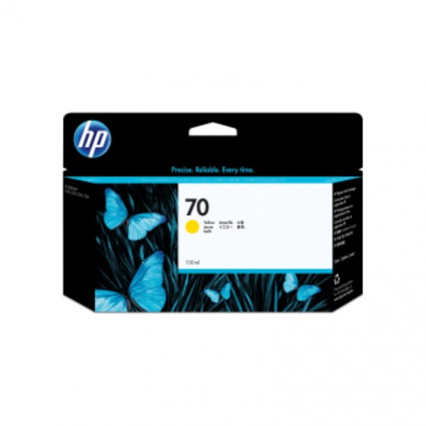 HP 70 Y blkpatron - C9454A Original - Gul 130 ml