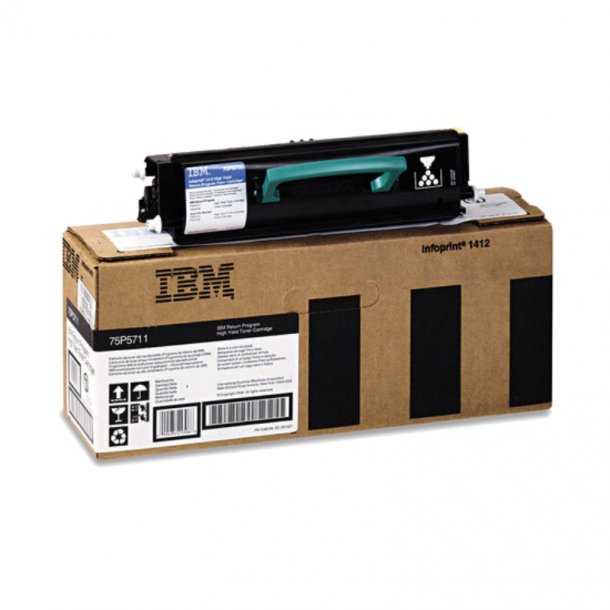 IBM InfoPrint 1412 BK Toner - 75P5711 Original - Svart 6000 sider