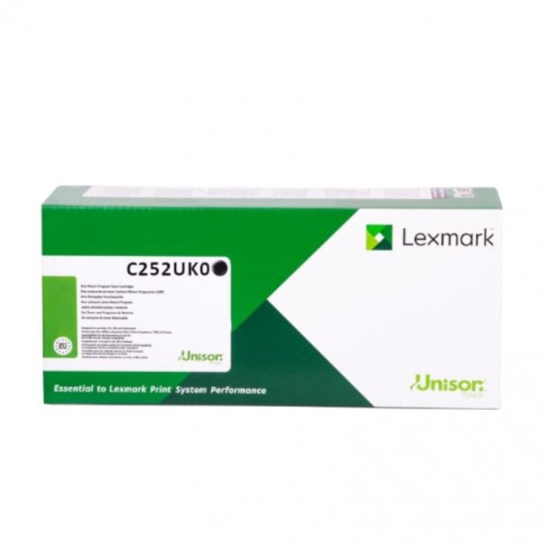 Lexmark MC 2425 - C252UK0 toner svart 8000 sidor, original
