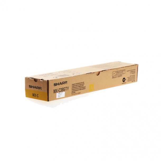 Sharp MX-C38GTY Y Toner - Original - Gul 10000 sider