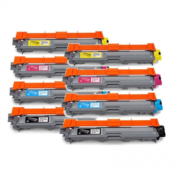 Brother TN 241 / 245 combo pack 8 stk Toner - Compatible - BK/C/M/Y 18000 pages