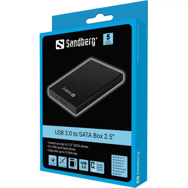 Sandberg USB 3.0 to SATA Box 2.5''