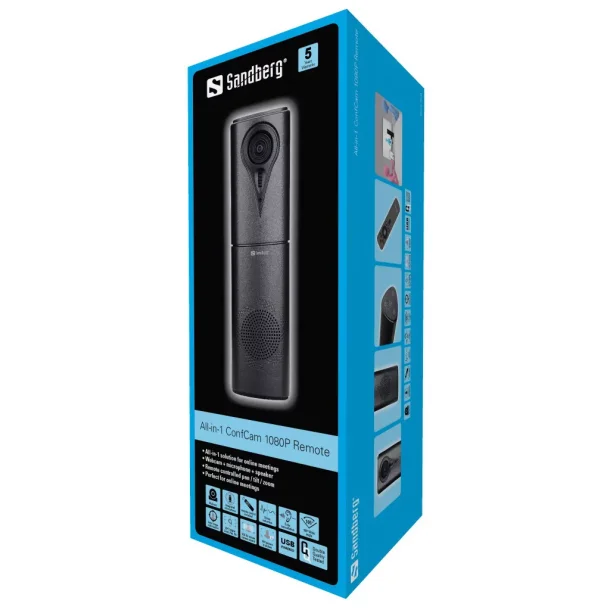 Sandberg All-in-1 ConfCam 1080P Remote