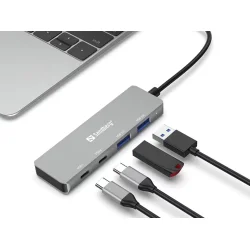 Sandberg USB-C to 2xUSB-A + 2xUSB-C Hub