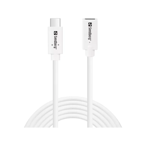 Sandberg USB-C>C M-F USB 3.1 100W, 2M
