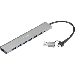 Sandberg USB-C/A to 7 x USB 3.0 Hub