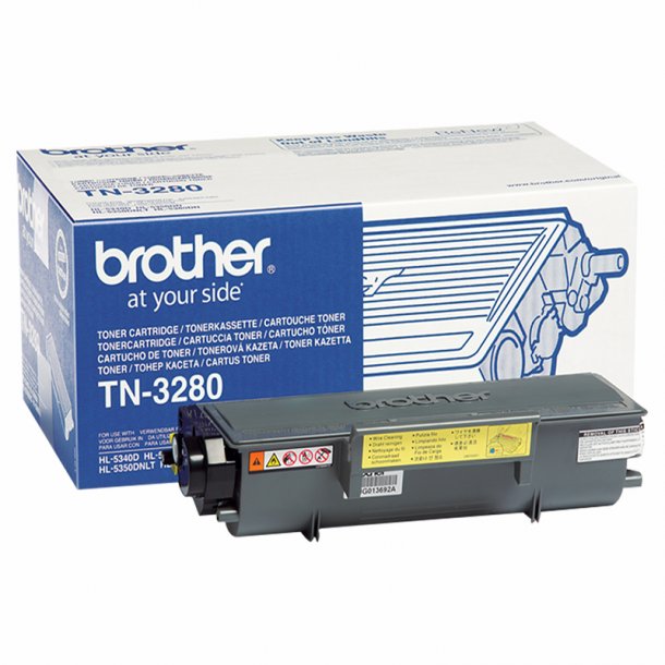 Brother TN3280 BK svart Lasertoner, Original