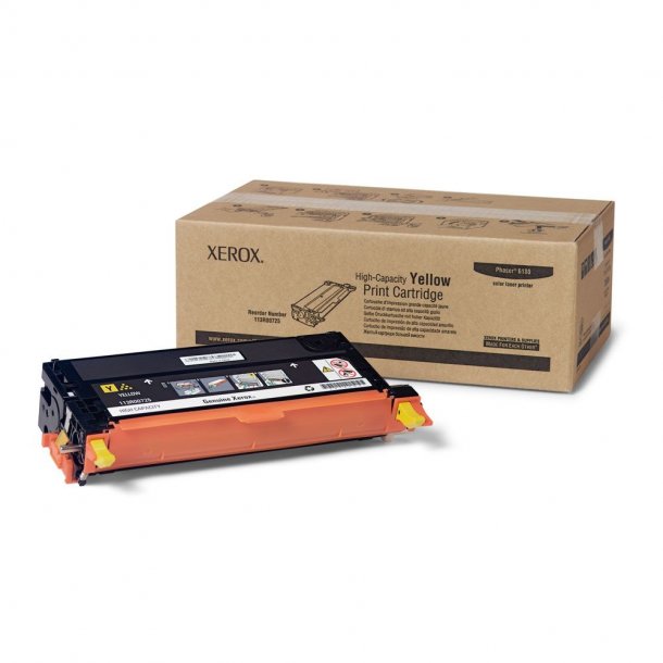 Xerox Phaser 6180MFP Y Toner - 113R00725 Original - Gul 6000 sider