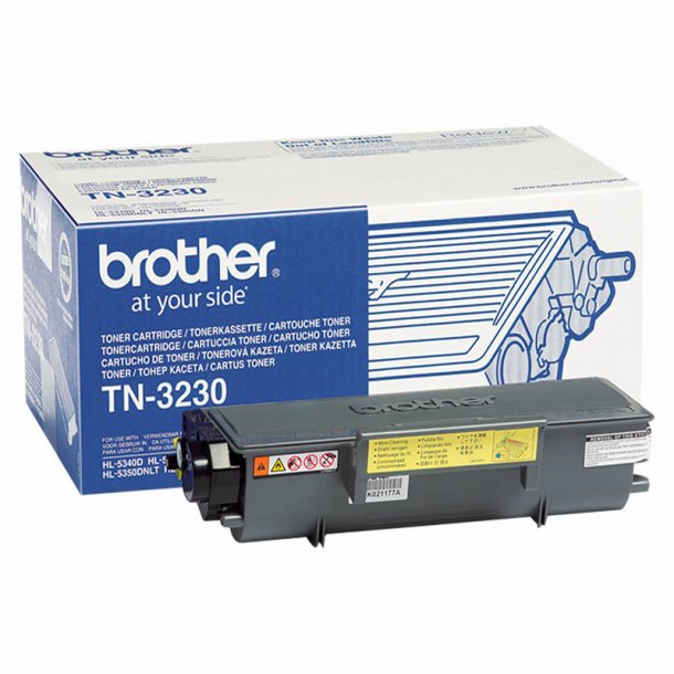 Brother TN3230 BK svart Lasertoner, Original