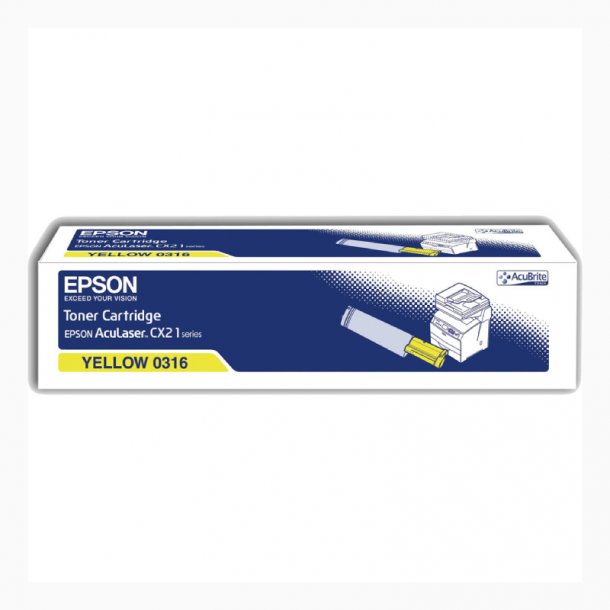 Epson Aculaser CX21N Y - Gul 5000 sider - Original Toner C13S050316