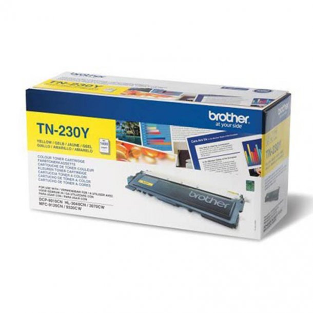 Brother TN 230 Y gul Lasertoner, Original