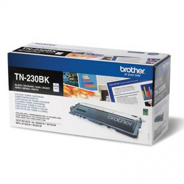 Brother TN 230 BK svart Lasertoner, Original