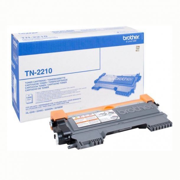 Brother TN2210 BK svart Lasertoner, Original