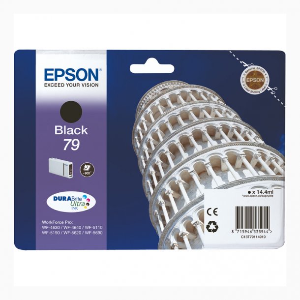 Epson T7911 BK Original bl&auml;ckpatron (14,4 ml)