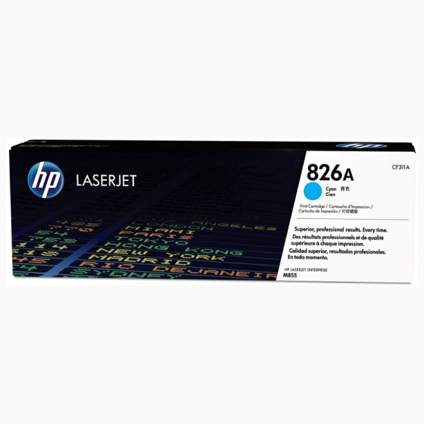 HP 826A C Toner - CF311A Original - Cyan 31500 sider