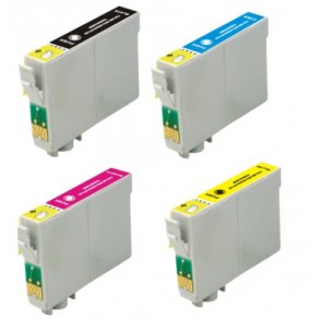 Pixojet bläckpatroner Epson T0791 - T0794 - C13T07914010, 4 st. rabattpaket 72,8 ml