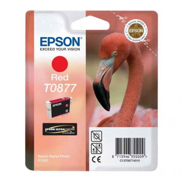 Epson T0877 R Original blckpatron (11,4 ml)